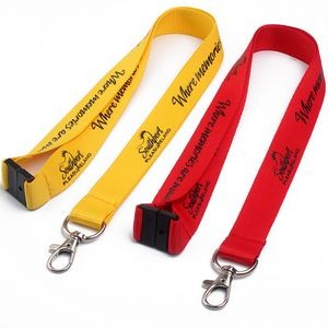 Polyester Lanyard With Safety Breakaway