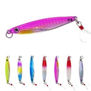 Shiny Metal Textured Fishing Lure With Hook - 5 Cm Long