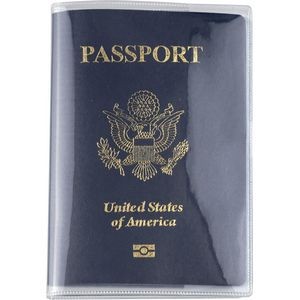 Clear Plastic Passport Sleeve