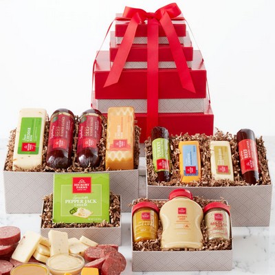 Gourmet Meat & Cheese Gift Tower