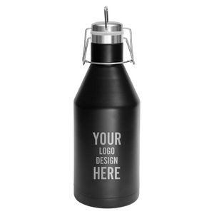 Personalized Camel 64 oz Insulated Stainless Steel Growler - Black