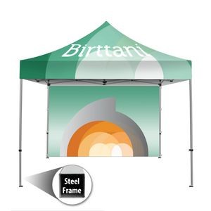 Tenda 10' x10' Steel Canopy Single-Sided Wall Graphic Package.