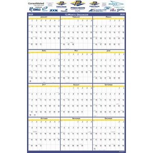 Vertical Laminated Wall Planner (24"x37")
