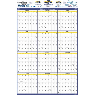 Vertical Laminated Wall Planner (24"x37")