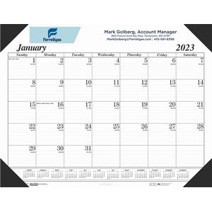 Desk Pad Calendar w/4 Leatherette Corners (22