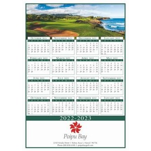 Full-Color Custom Single Sheet Wall Calendar (12" x 16½")
