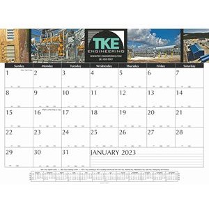 Contractors Style Desk Pad Calendar w/Gummed Head or Foot