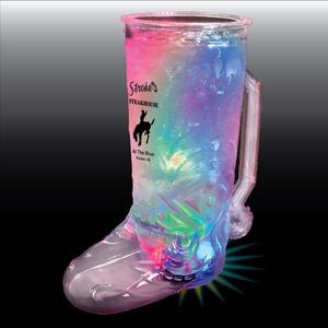 20 Oz. Lighted Plastic Cowboy Boot Mug w/3 LEDs