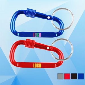 Carabiner with Secured Screw