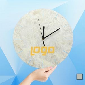 Contracted Hollow Out Marble Clock