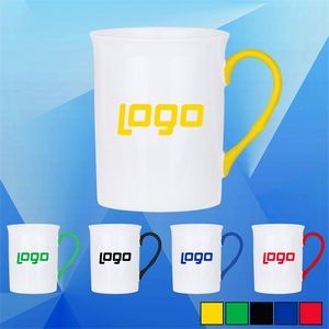 13.5 Oz. Ceramic Coffee Mug w/ Colorful Handle