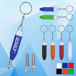 Tool Kit Screwdrivers with Key Chain