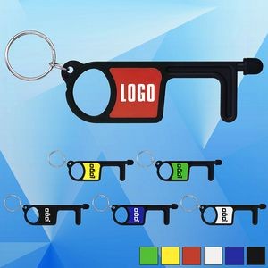 PPE No-Touch Door/Bottle Opener w/Stylus and Key Chain