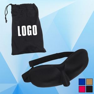 Cosmetic Bag/Shut-Eye Travel Mask w/ Carrying Pouch
