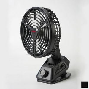 Rechargeable Fan w/Light & Clip
