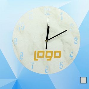 Hollow Out Numbers Marble Wall Clock