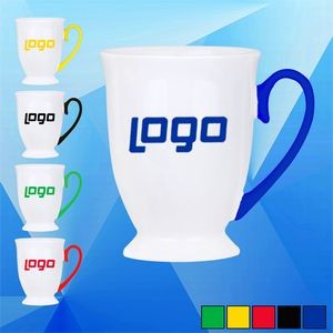 10 Oz. Ceramic Coffee Mug w/ Colorful Handle