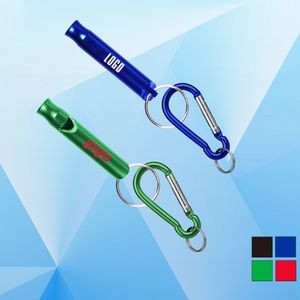 Whistle with Carabiner and Key Chain