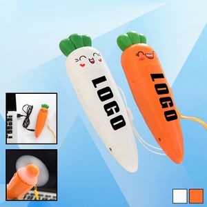 USB Carrot Shaped Fan w/Lanyard