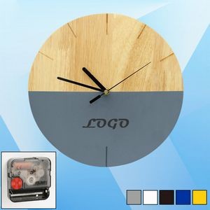 Colored Wooden Wall Clock