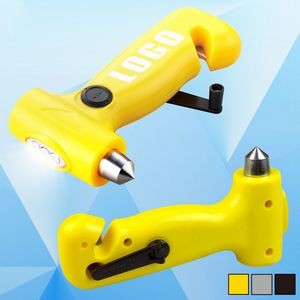 Safety Hammer w/Dynamo Light & Cutter