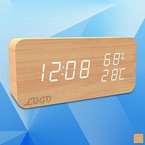Wooden Multi-function Digital Desk Clock