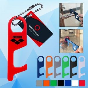 PPE Door Opener Closer No-Touch Tool w/ Card Key Chain