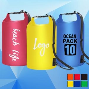 Floating 10 L Waterproof Dry Bag with Shoulder Strap