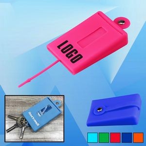 Silicone Card Sleeve with Key Holder