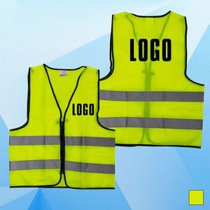 Adult Unisex Yellow Reflective Safety Vest