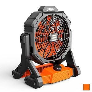 Rechargeable Rotatable Table Fan w/Light