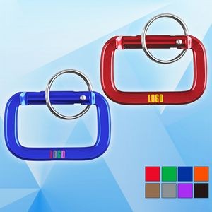 Square Carabiner with Key Ring