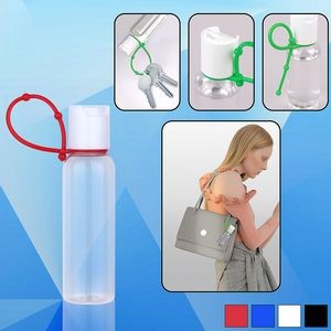 PPE 1 Oz.Gel Bottle for Hand Sanitizer w/ Silicone Strap