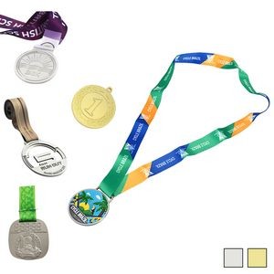 2 3/4'' Custom Medal w/ Lanyard