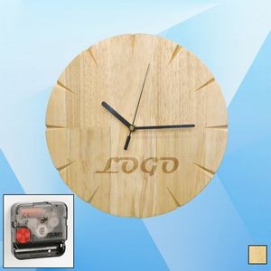 Plain Wooden Wall Clock