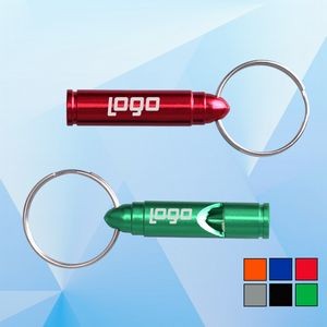 Bullet Shaped Whistle with Key Ring