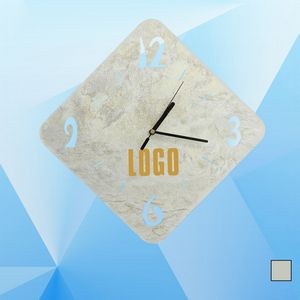 Hollow Out Marble Wall Clock