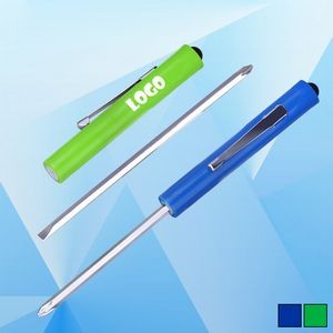 2-in-1 Pen Style Reversible Flat Head/Phillips Head Screwdriver