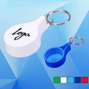 Plastic Bottle Opener w/Key Ring