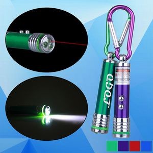 Laser Pointer / LED Flashlight Key Holder