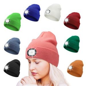 6 LED Lighted Knit Beanie Hat