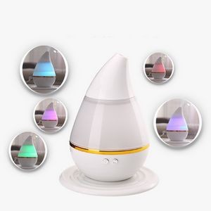 Water Drop Shape LED Lamp Air Ultrasonic Humidifier
