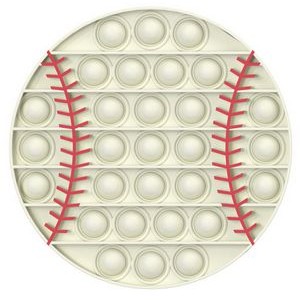 Silicone Baseball Shaped Push Pop Bubble Toy