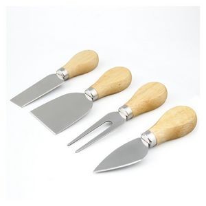 Wooden Handle Cheese Slicer Butter knife Set
