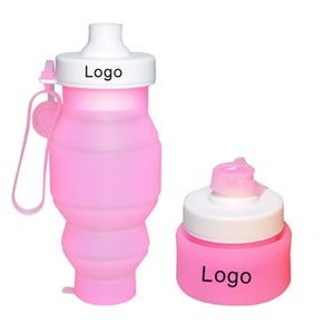 17 oz Collapsible Silicone Sport Water Bottle
