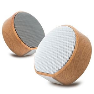 Waterproof Wood Grain Wireless Speaker