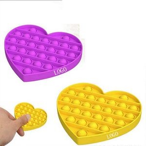 Heart Shape Push Pop Bubble Fidget Toy
