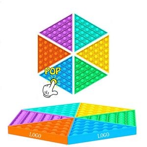 Triangle Design Push Pop Bubble Fidget Sensory Toy