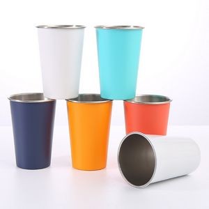 Single Wall 304 Stainless Steel 17 Oz Water Cup