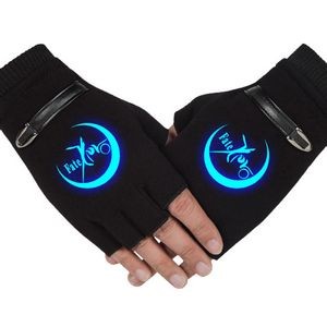 Luminescent LOGO Half-finger Glove